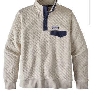 Patagonia Women's Organic Cotton Quilt Snap-T Pullover toasted white size XS